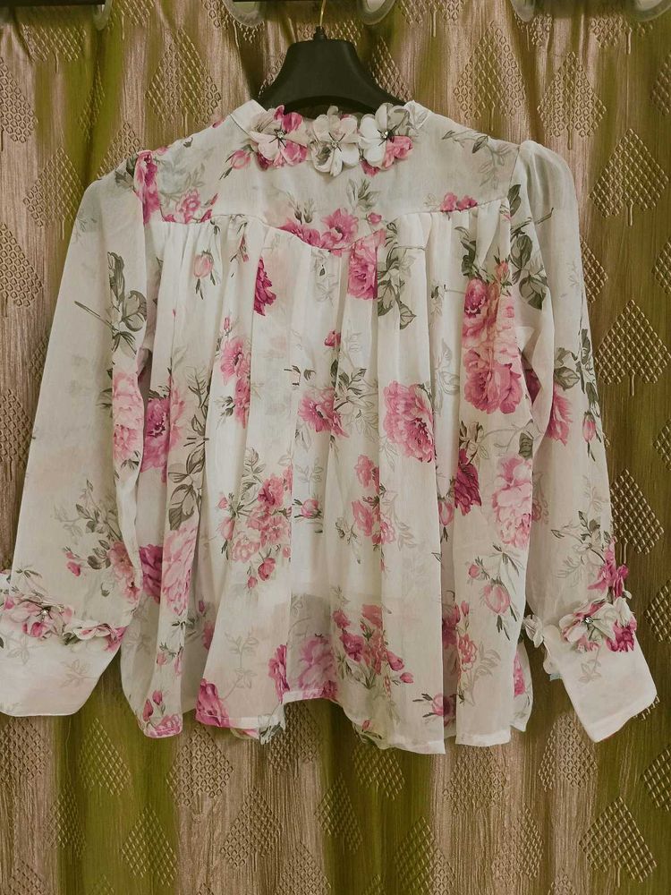 Floral Chiffon Top