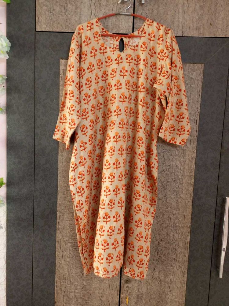 Orange Stitched Suit