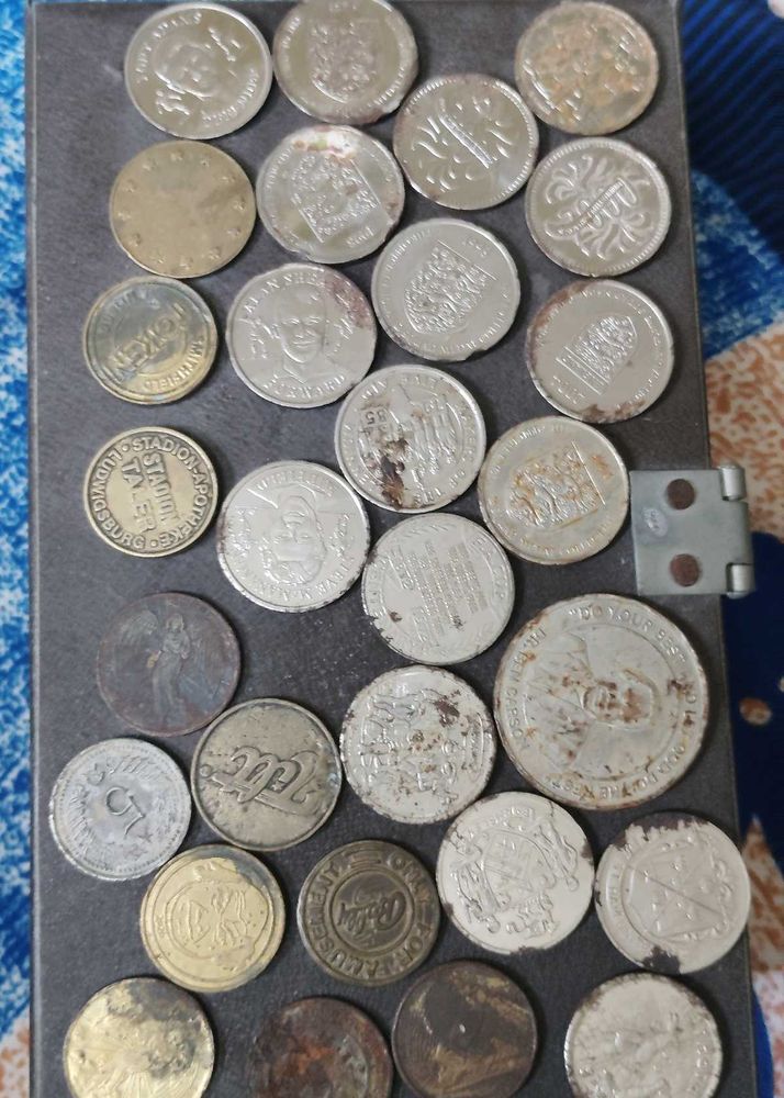 rare old Vintage token Coin Collection  (29 pcs to