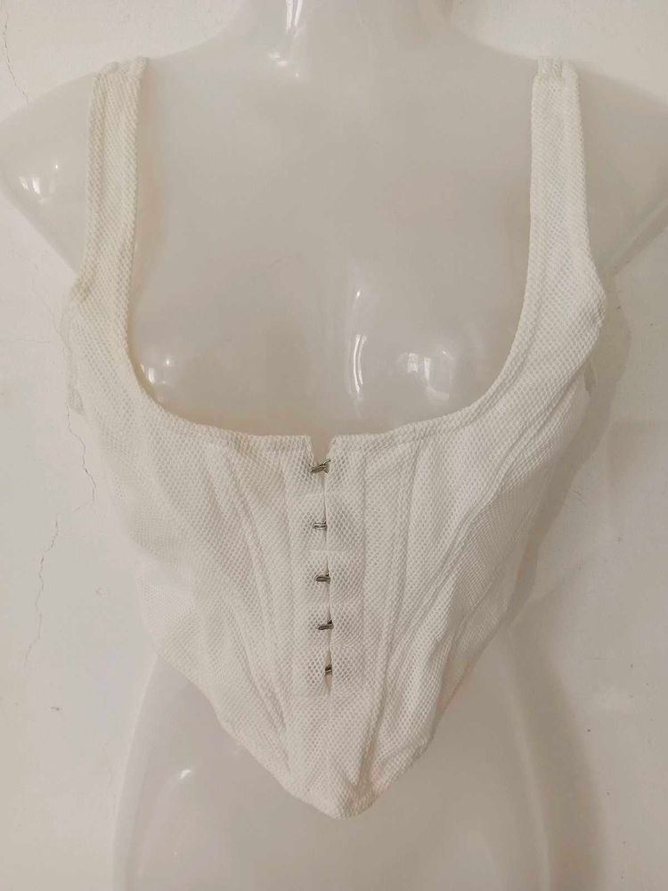 WHITE SEXY CORSET