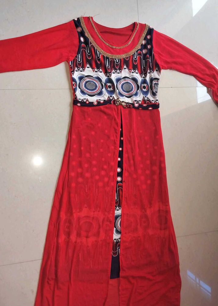 Stylish Red Party Wear Dress for Women