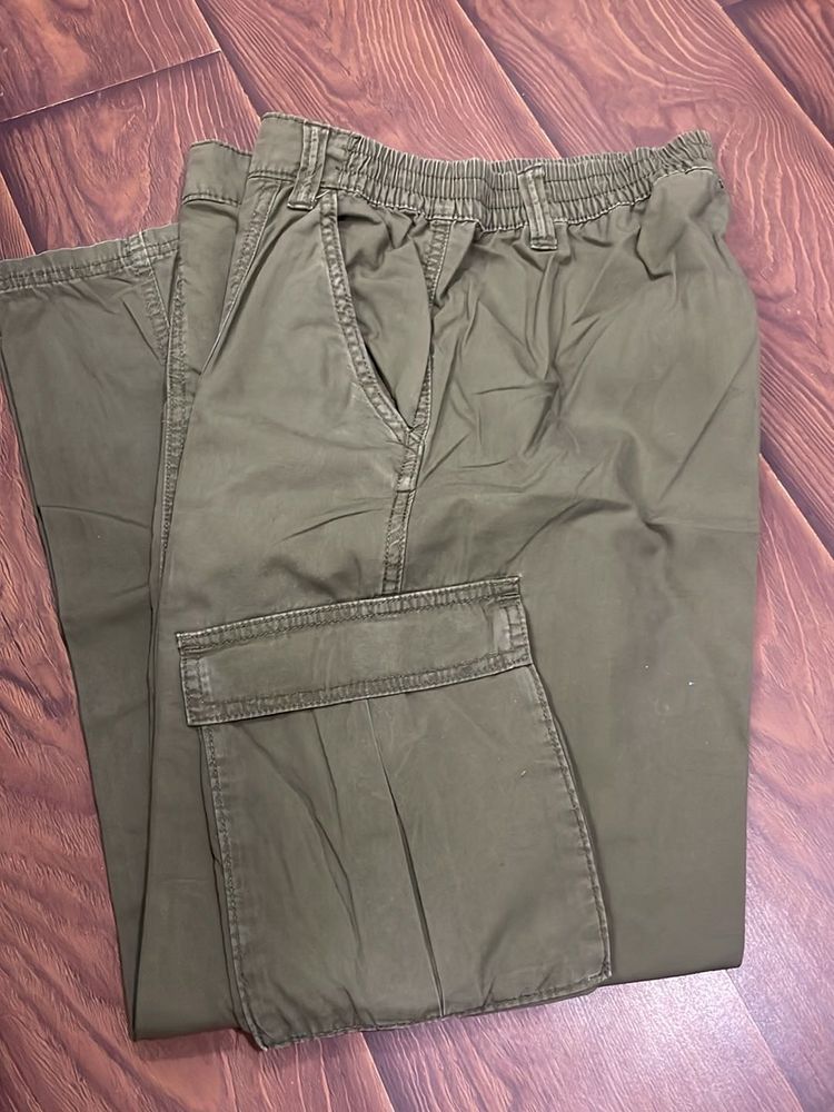 Olive Green Cargo Pants