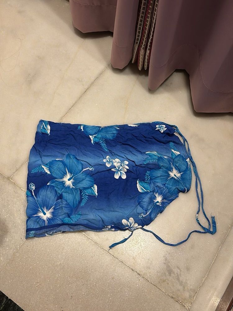 Blue Floral Sarong