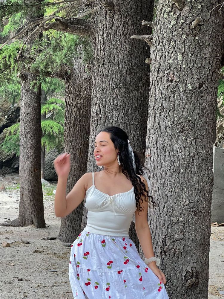 Cute White  satin Top