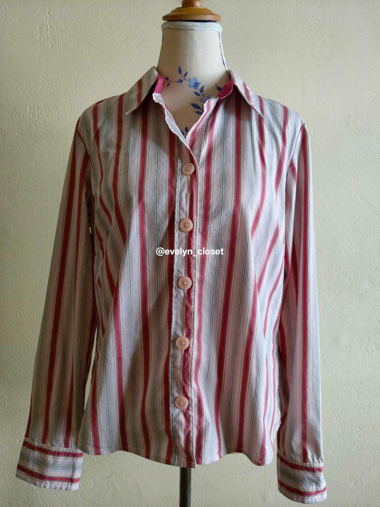 Striped Button-Down Shirt