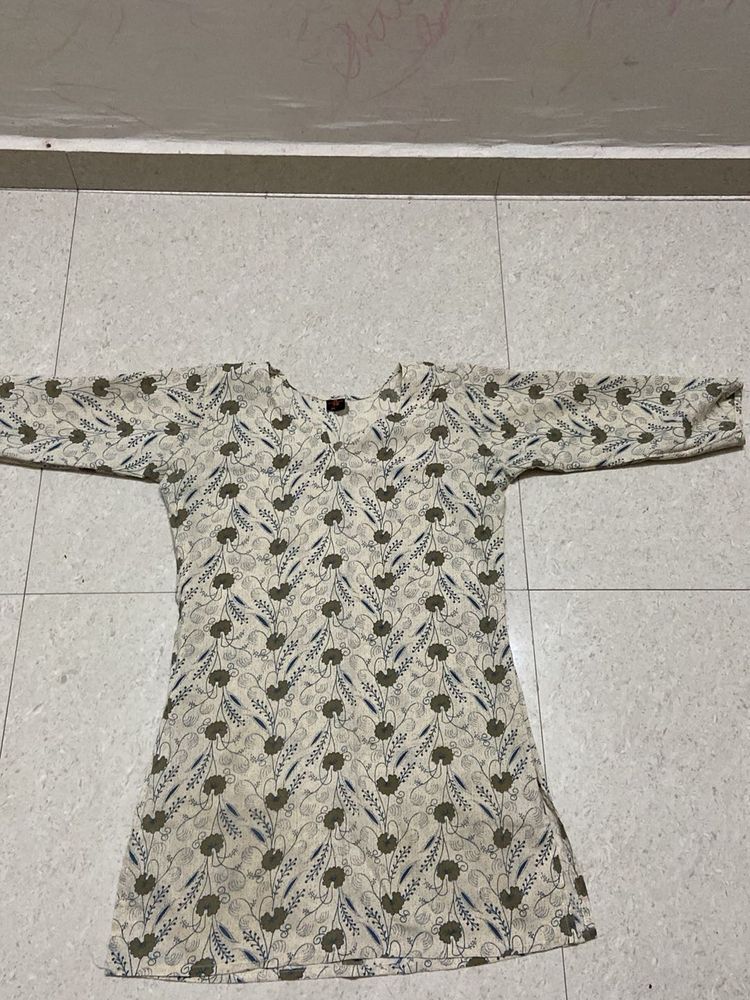 Floral Print Kurta
