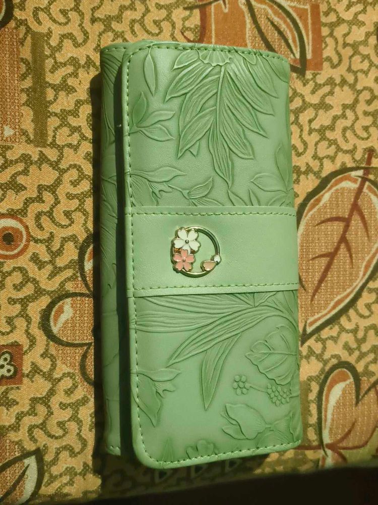 Floral Embossed Wallet