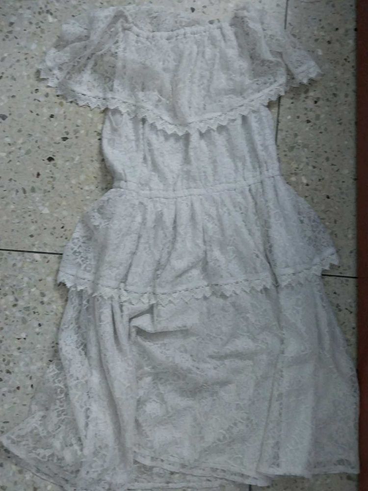 Lace White Dress