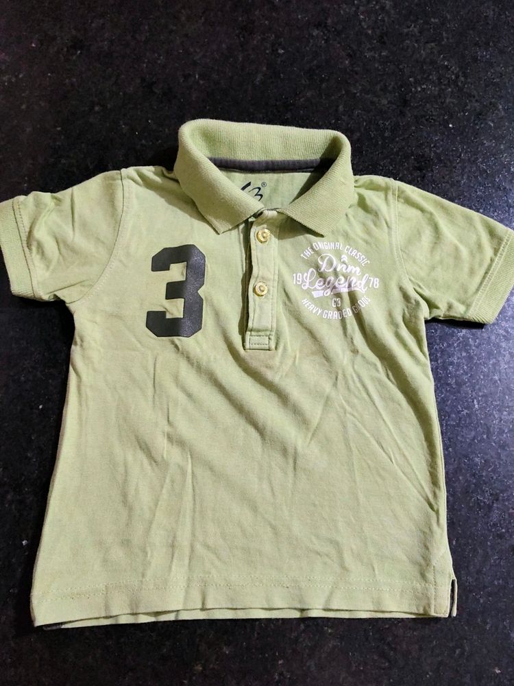 1-1.5 Years Old Boy&#39;s Polo Tshirt