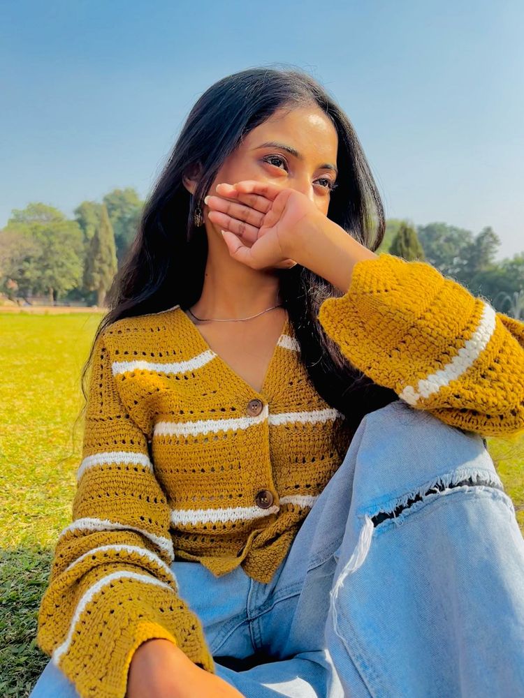 Crochet Knit Cardigan