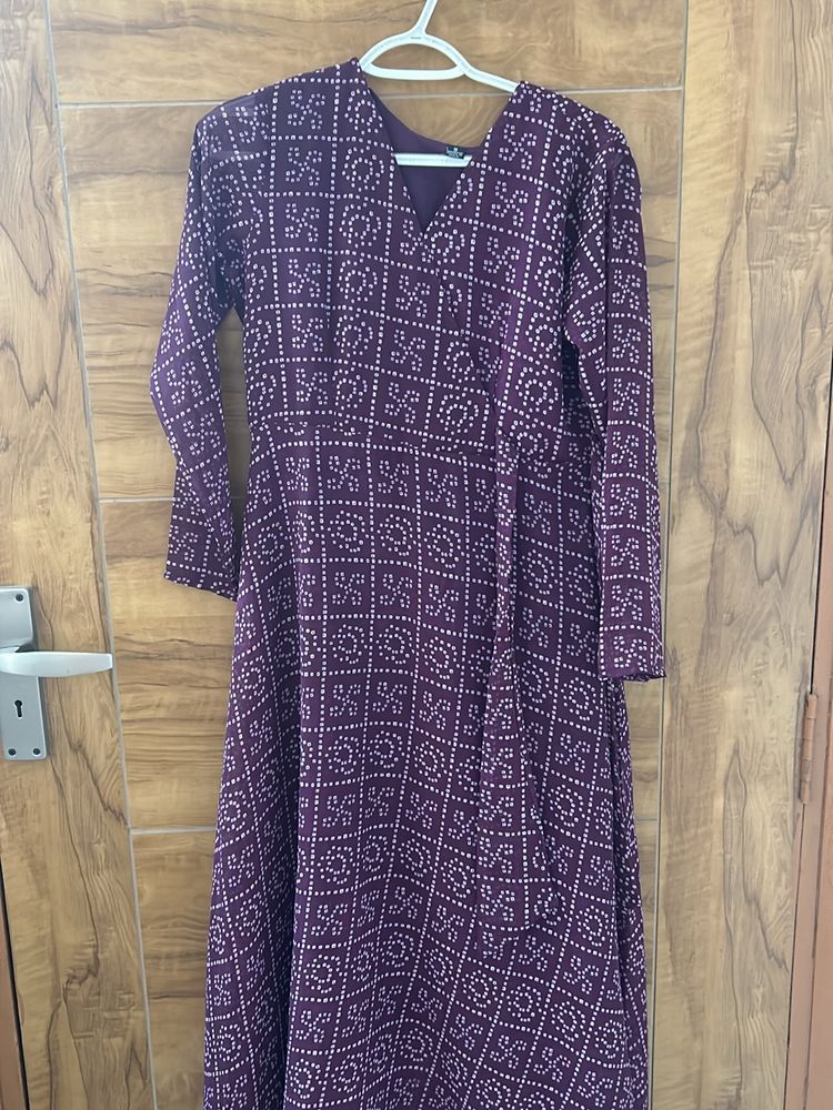 Printed Georgette maxi Dress