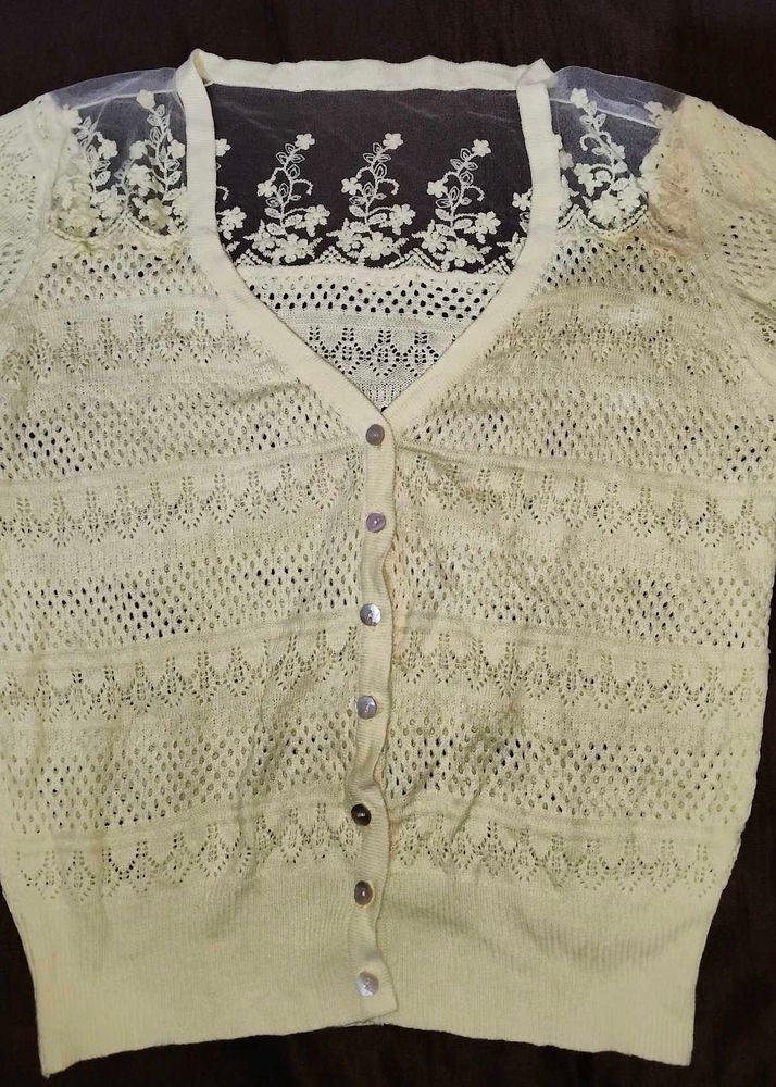 Lace Detail Cardigan