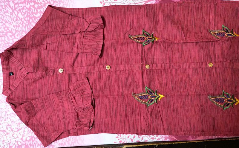 Cotton Embroided Daily Wear Kurta