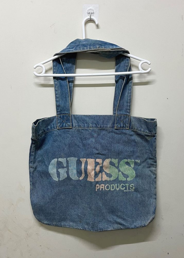 Vintage GUESS Denim Tote Bag