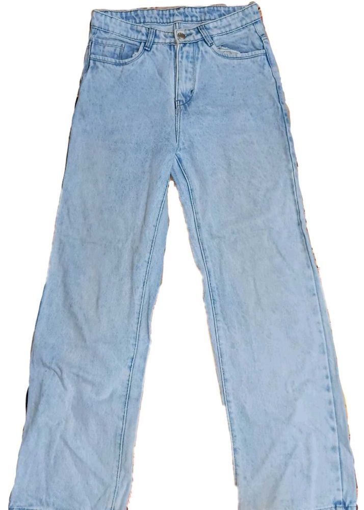 Light Wash Wide Leg Jeans