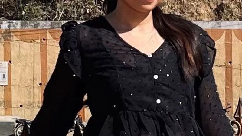 Swiss Dot Pettren Top🐈‍⬛🖤🖤