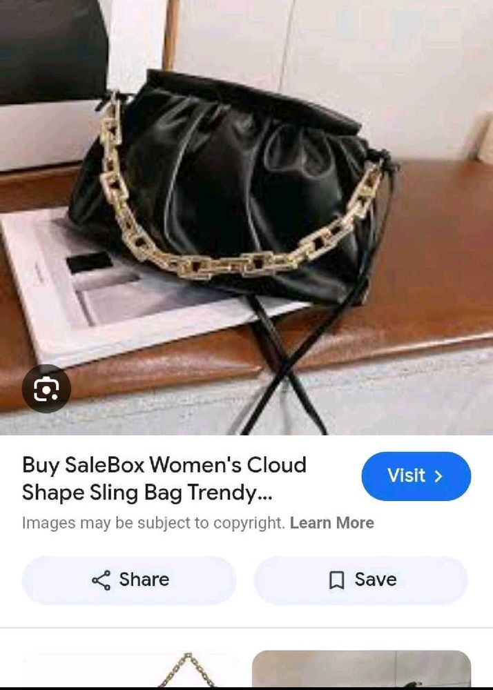 Black Cloud Sling Bag