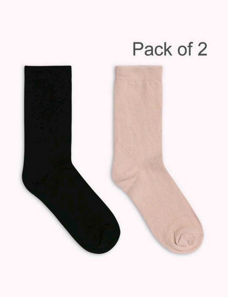 Zivame Calf Length Socks Pack Of 2