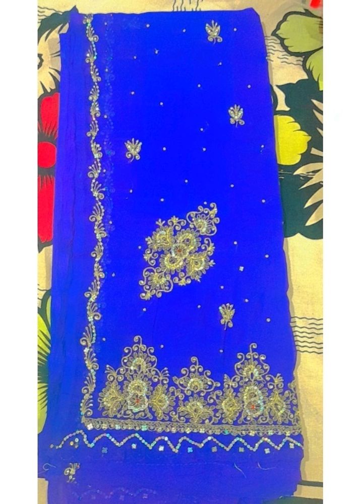 Blue Saree