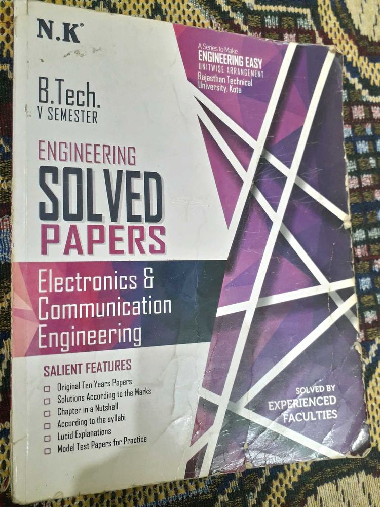 B.Tech Engineering Solved Papers (V Sem,EC branch)