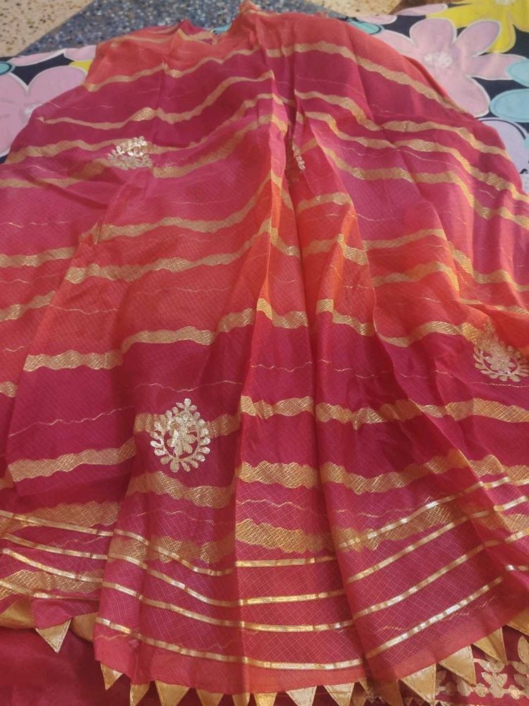 Lehnga Style Skirt With Gota Patti Detailing