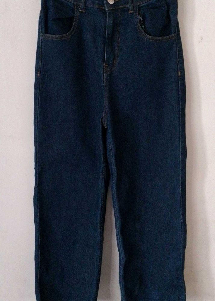 Classic Dark Wash Denim Jeans