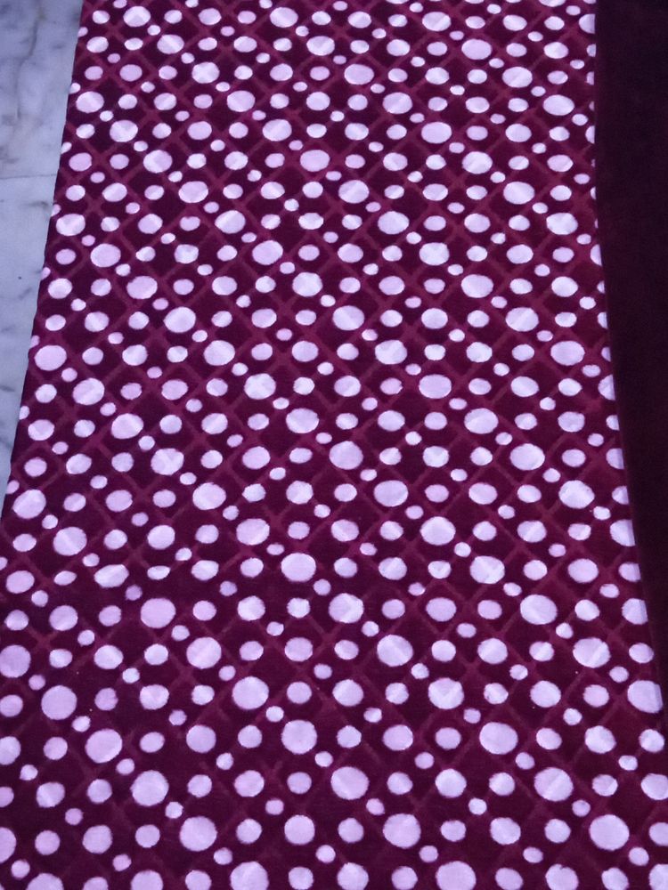 Beautiful Maroon Velvet Suit Without Stole