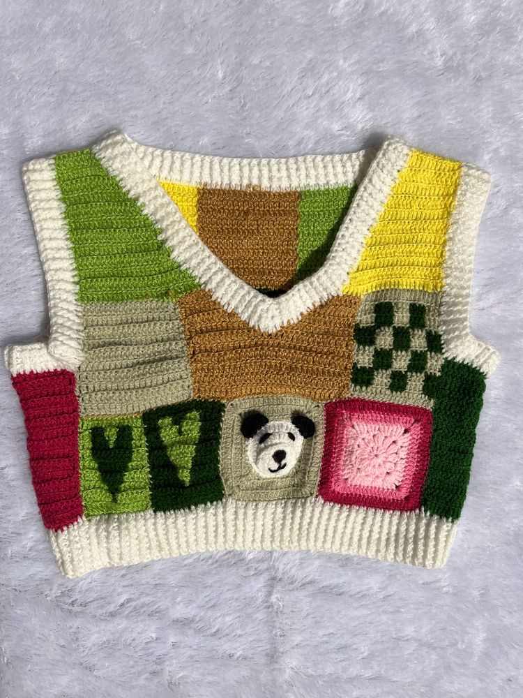 CUTE CROCHET CROP TOP