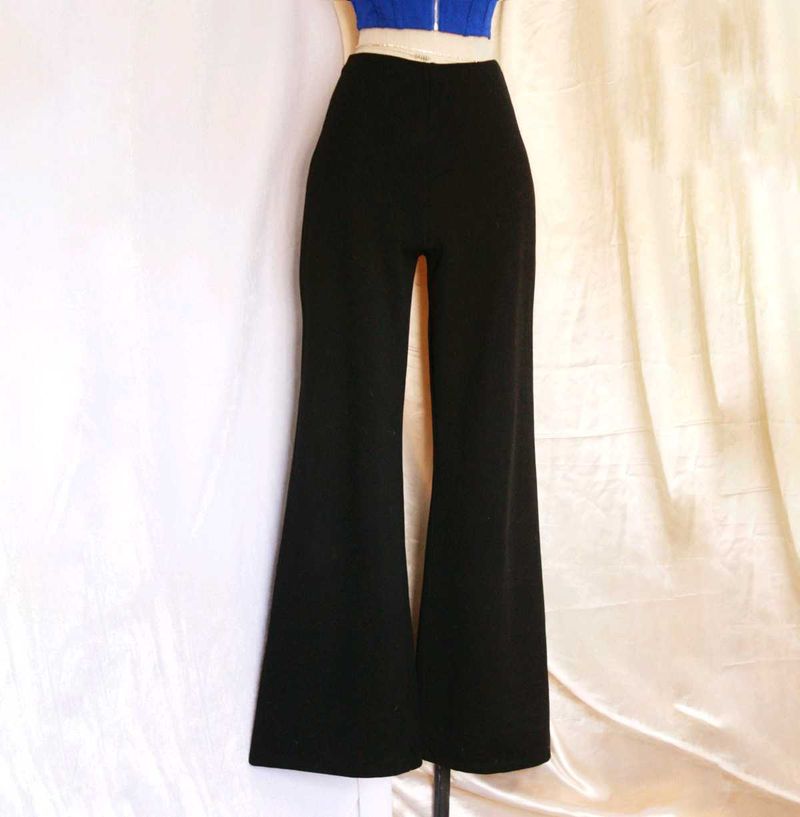 Shein Black Flare Leg Trousers