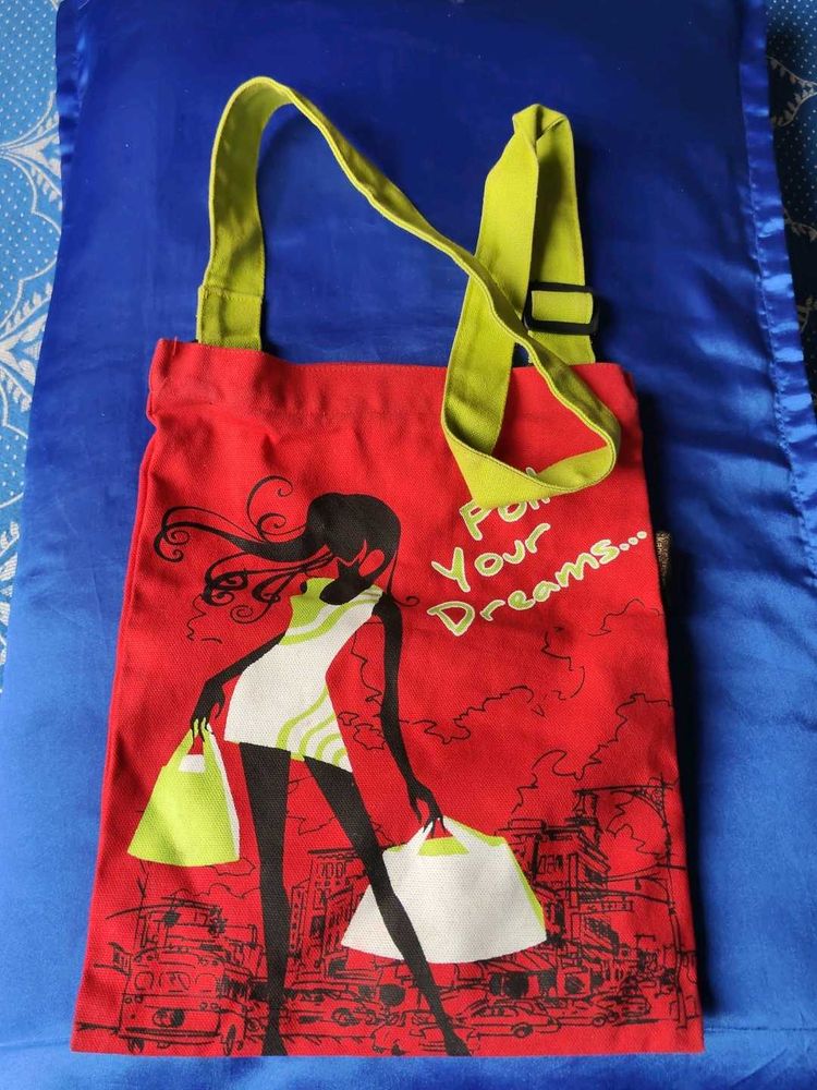 Pure Cotton Big Sling Bag