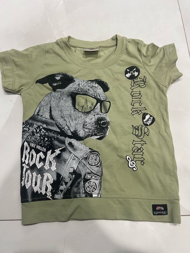 Green Tshirt For Kids