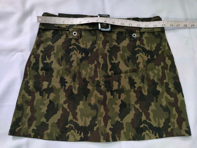 Camo Mini Skirt