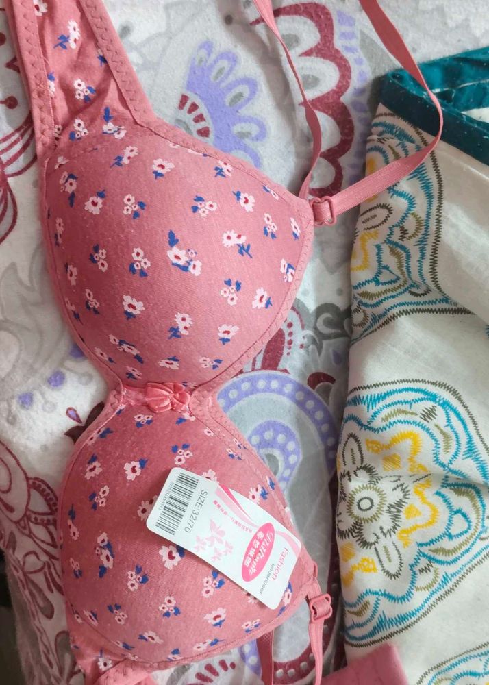 Floral Print Bra