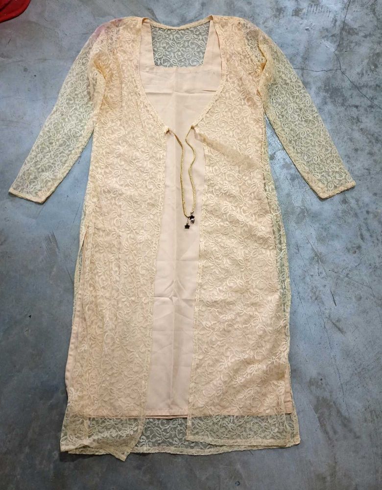 Cream colour kurti