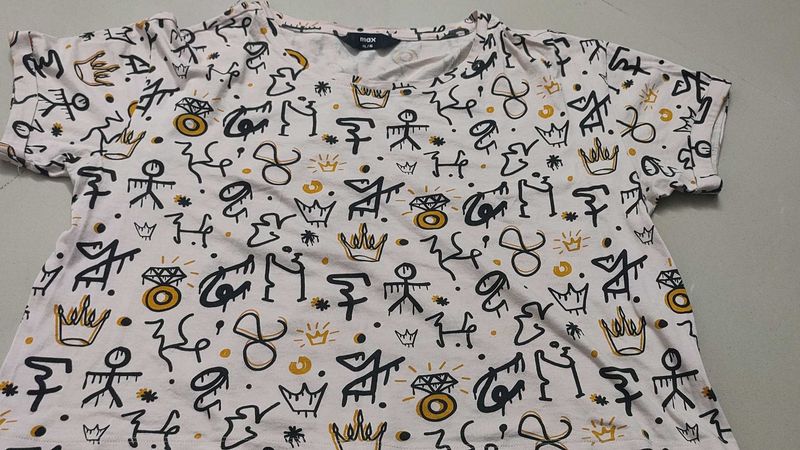 Funky Graphic Print Tee