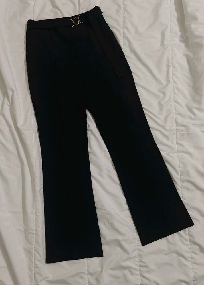 Fit and Flare Black trousers