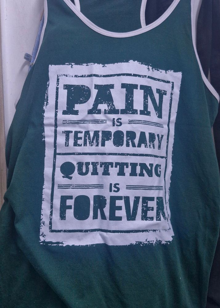 Printed Green Gym Vest