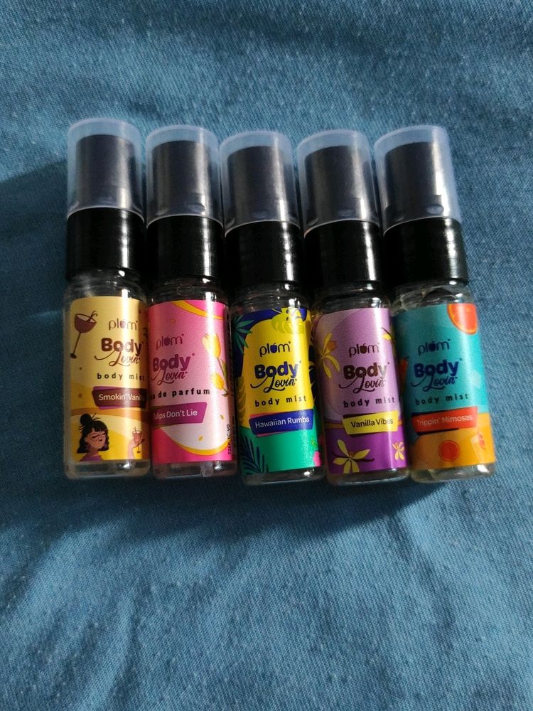 5 Pcs Plum Mini Body Mist