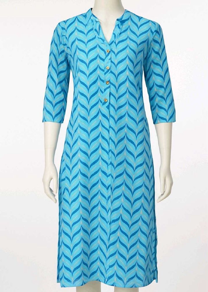 Blue Kurti For Daily And Office Wear