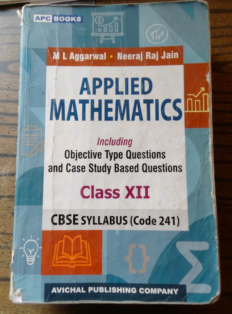 ML AGGARWAL CLASS 12 APPLIED MATHEMATICS