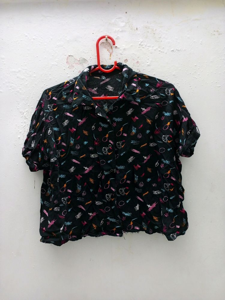 Ajio Crop Shirt