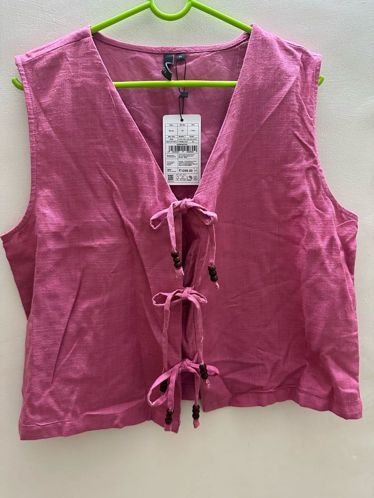 Korean Tie Up Top Vest 🎀