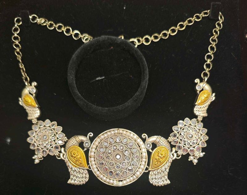 Peacock Design Orissa Tribal Choker