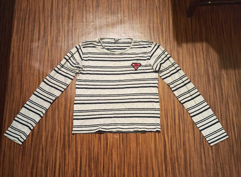 striped full sleeve tshirt