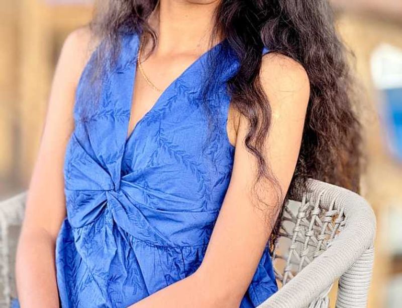 Blue Sleeveless Dress