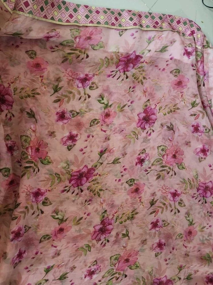 Floral Print georgette saree