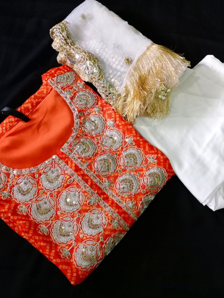 Bandhani Kurta Set