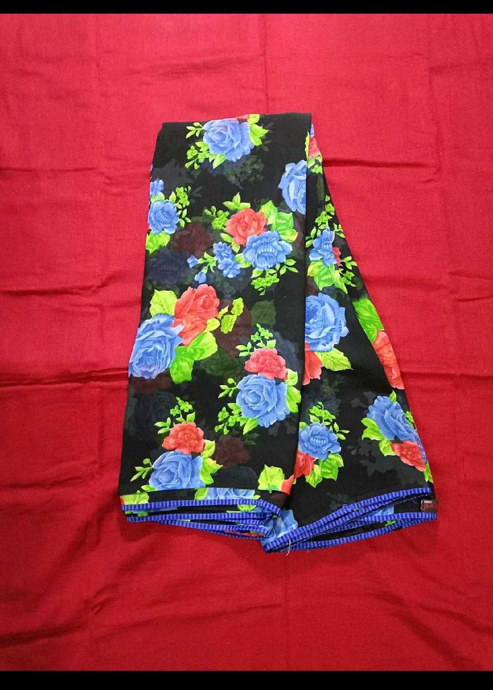 Floral Print Saree