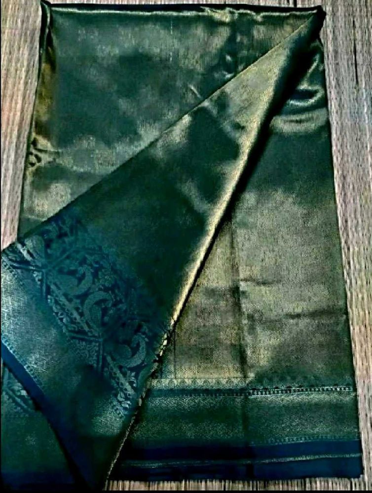 Bridal Sea Green tissue Silk saree