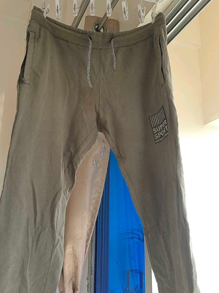 Comfortable Olive Green Track Pants